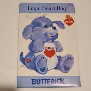 Care Bear Cousin Loyal Heart Dog Butterick Sewing Pattern 3371 Stuffed Toy